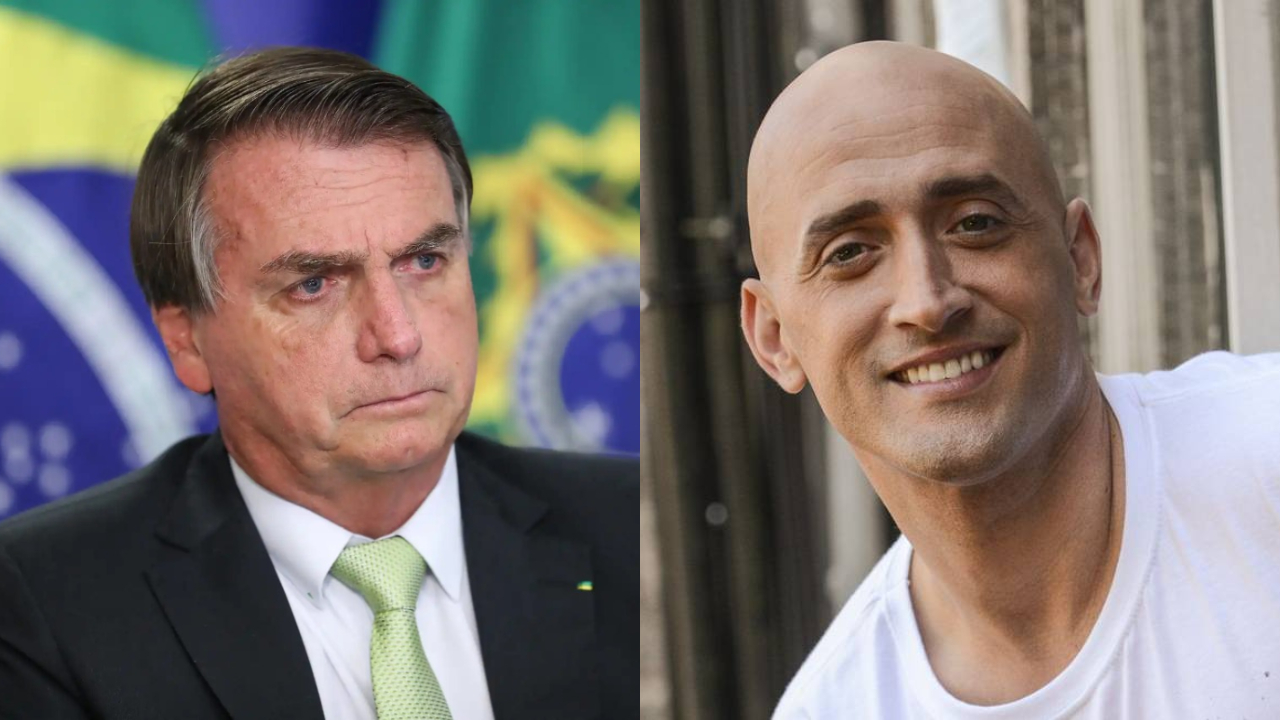 Bolsonaro e o humorista Paulo Gustavo (Foto: Reprodução)