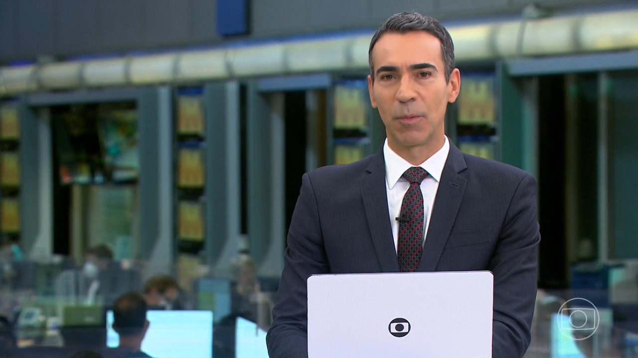 O apresentador da Globo, César Tralli (Foto: Reprodução)