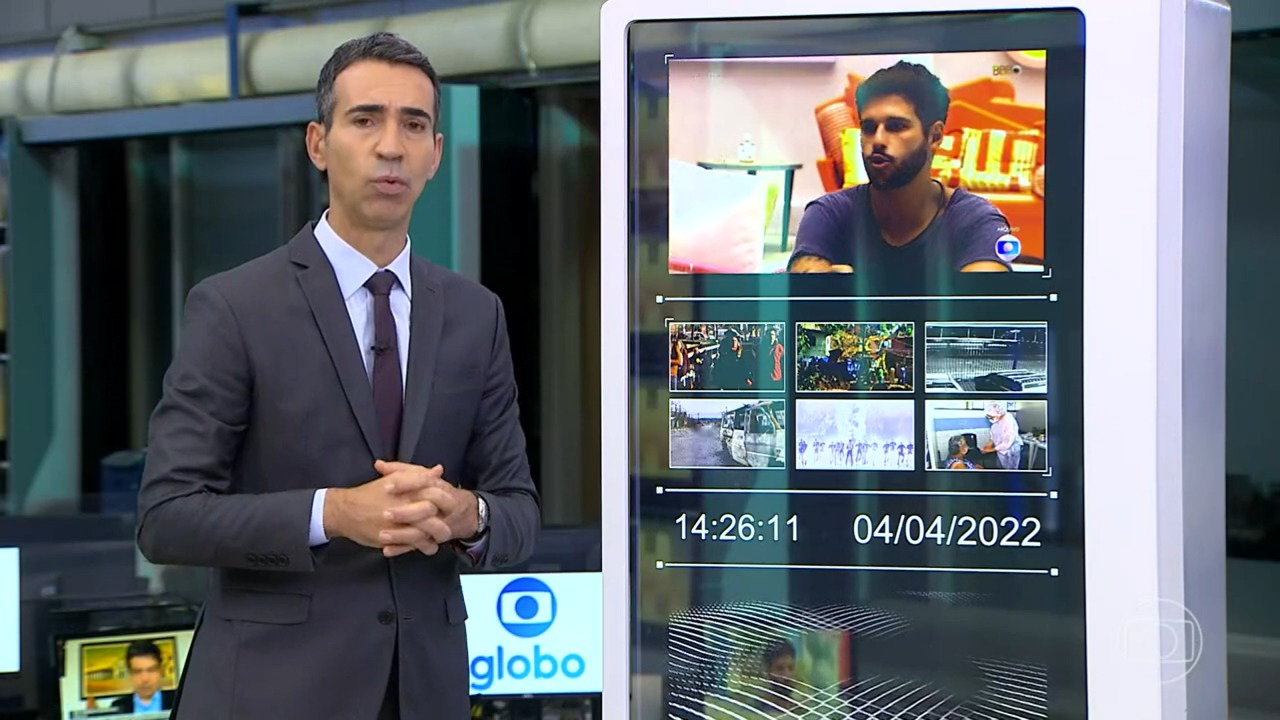 O apresentador da Globo, César Tralli fala sobre acidente de Rodrigo (Foto: Reprodução)
