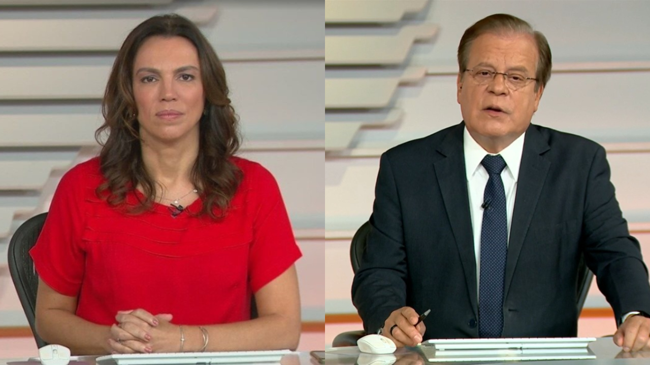 Os apresentadores da Globo, Chico Pinheiro e Ana Paula Araújo (Foto: Reprodução)