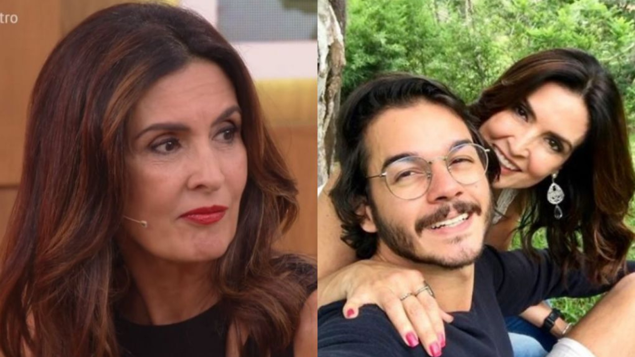 A apresentadora da Globo, Fátima Bernardes e Túlio (Foto: Reprodução)