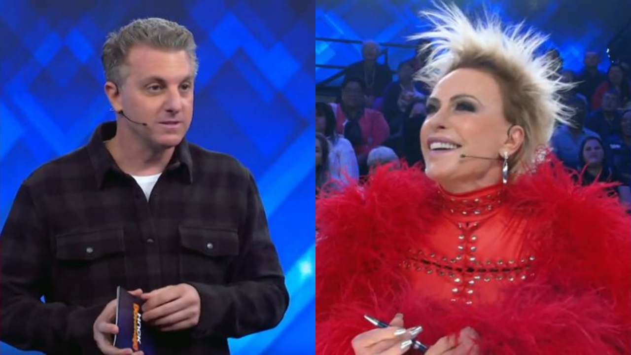 O apresentador da Globo, Luciano Huck e Ana Maria Braga (Foto: Reprodução)