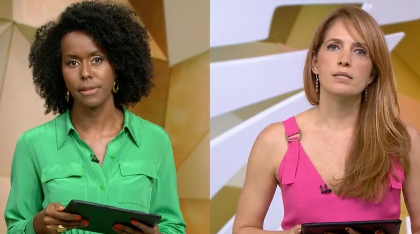 Apresentadora Maju Coutinho e Poliana Abritta, da Globo (Foto: Reprodução)
