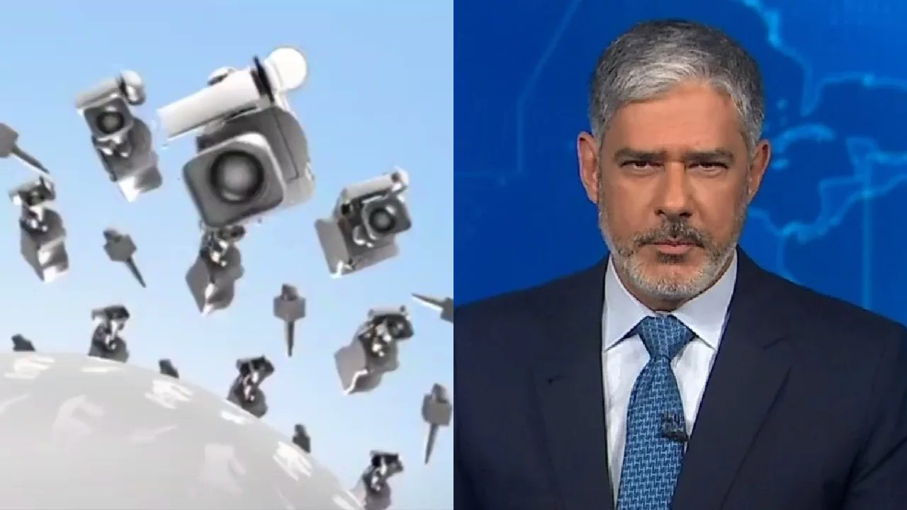 Plantão da Globo anuncia tragédia na emissora (Foto: Reprodução)