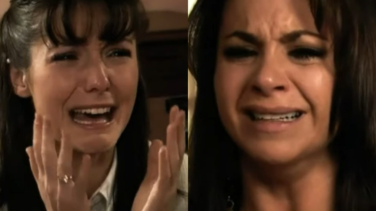 Bárbara (Lucero) e Aurora (Ariadne Díaz) têm terrível conversa em Amanhã é Para Sempre (Foto: Reprodução)