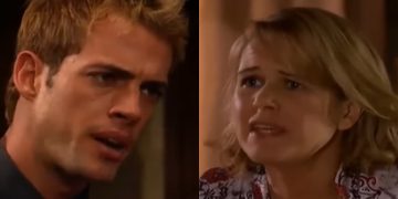 João Miguel e Viviana em Cuidado Com O Anjo. (Foto: Divulgação)