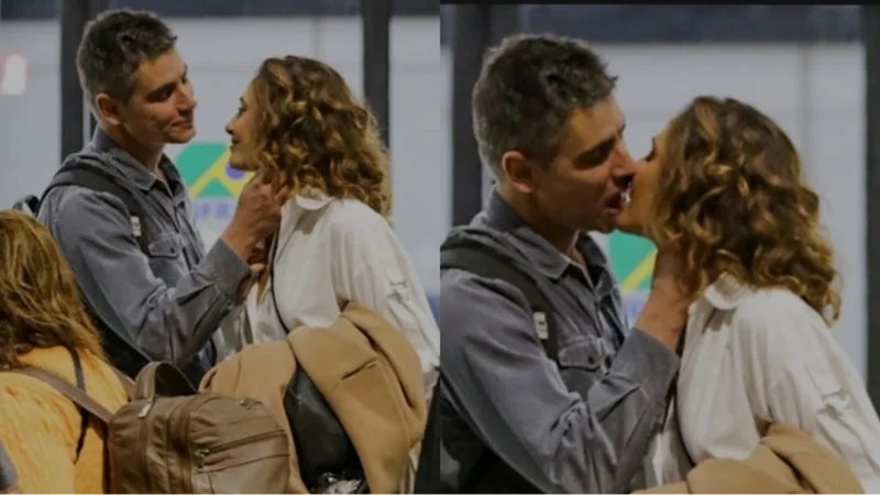 Camila Pitanga e namoro em aeroporto (Foto: Reprodução)