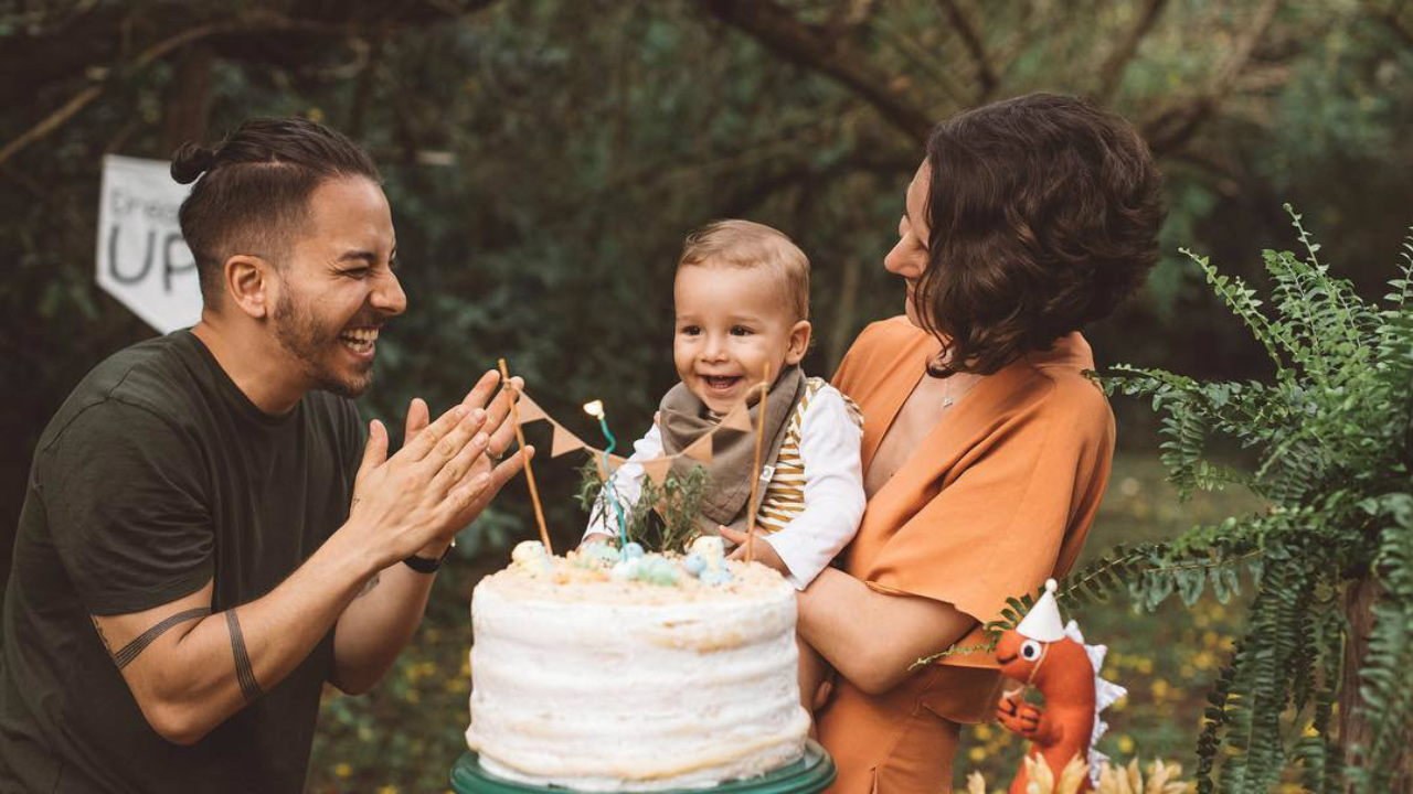 Junior Lima e Monica Benini no aniversário de um ano do filho mais velho do casal, Otto. (Foto: Reprodução/Instagram)